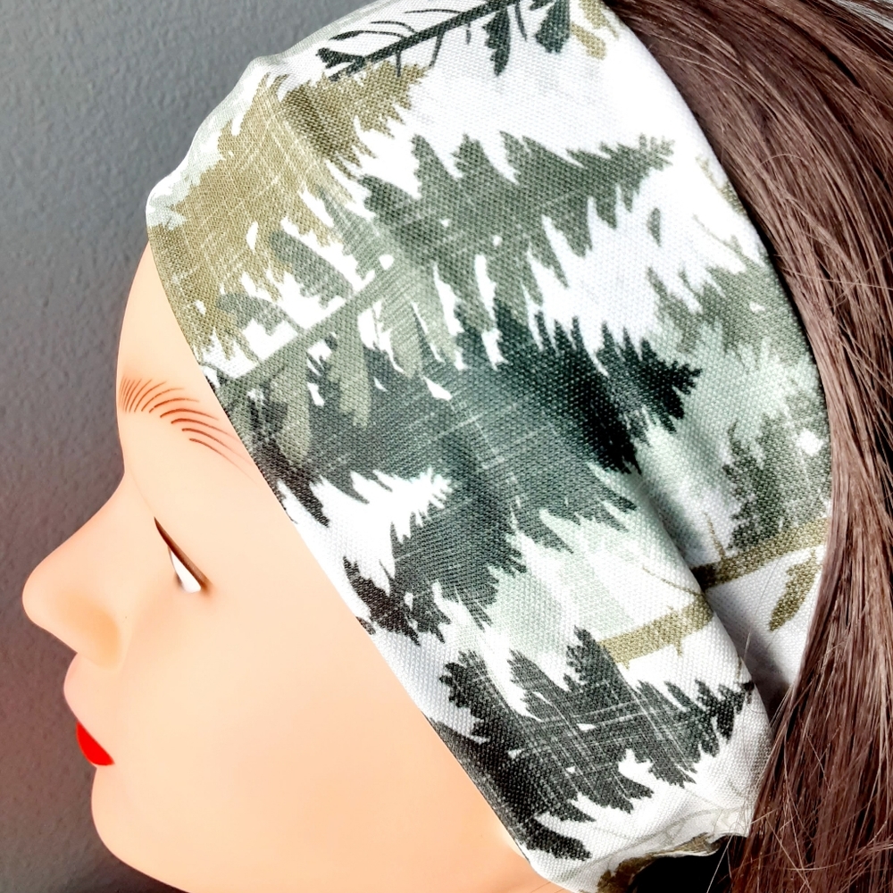 Alaska Pines Woodland wide non-slip Fitness headba